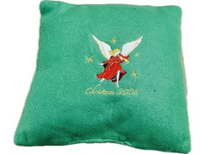 Poduszka świąteczna - zielona