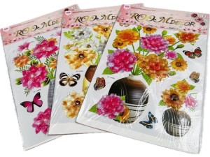 Naklejki kwiaty 8D 30x40