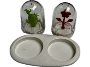 Solniczka kaktus 2szt + podstawka
